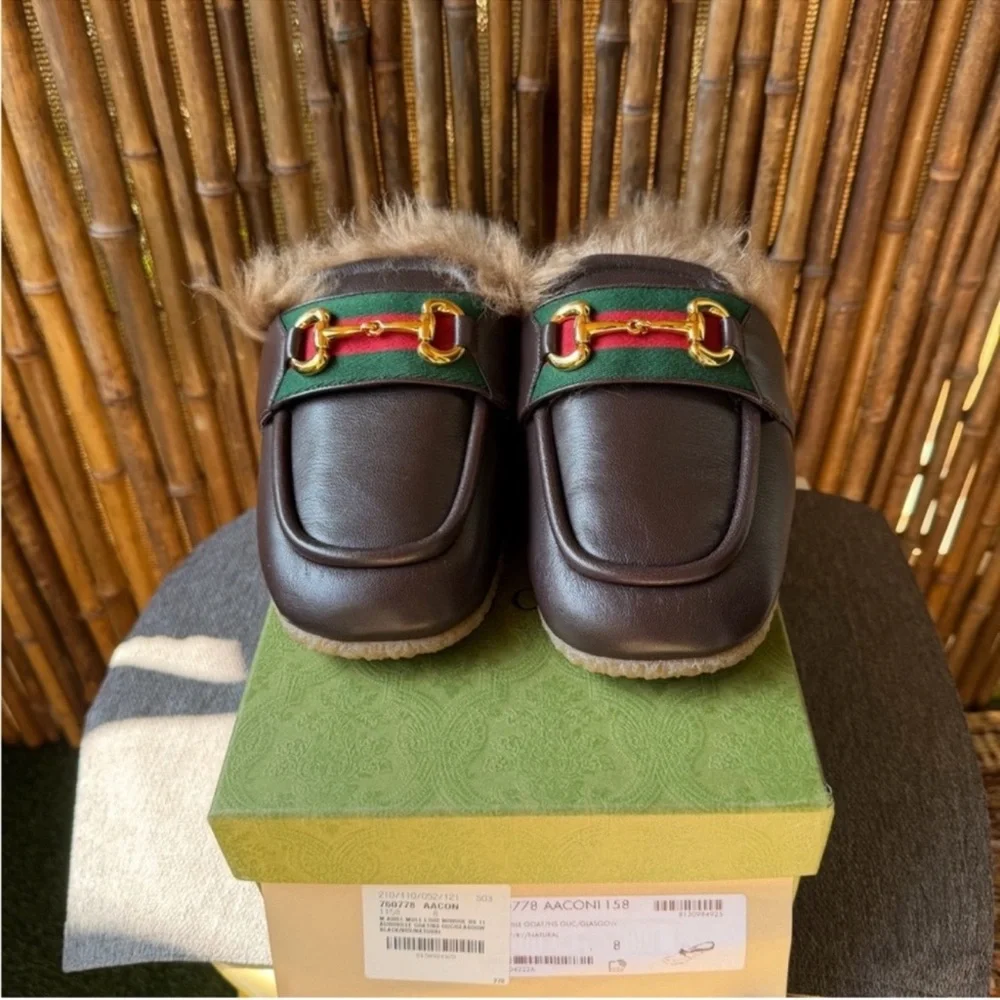 GUCCI men’s fur loafers